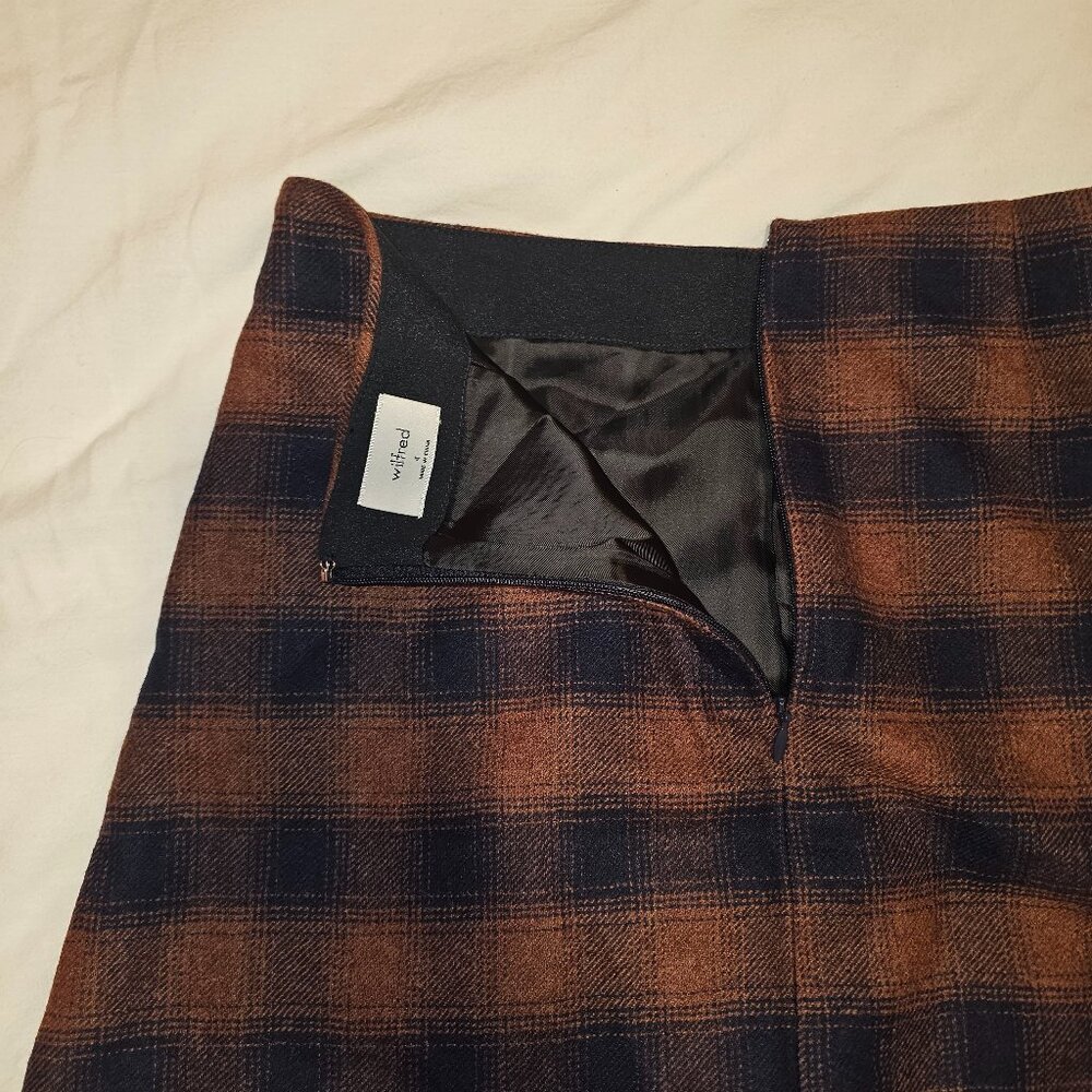 Aritzia Wilfred Classic Plaid Mini Skirt